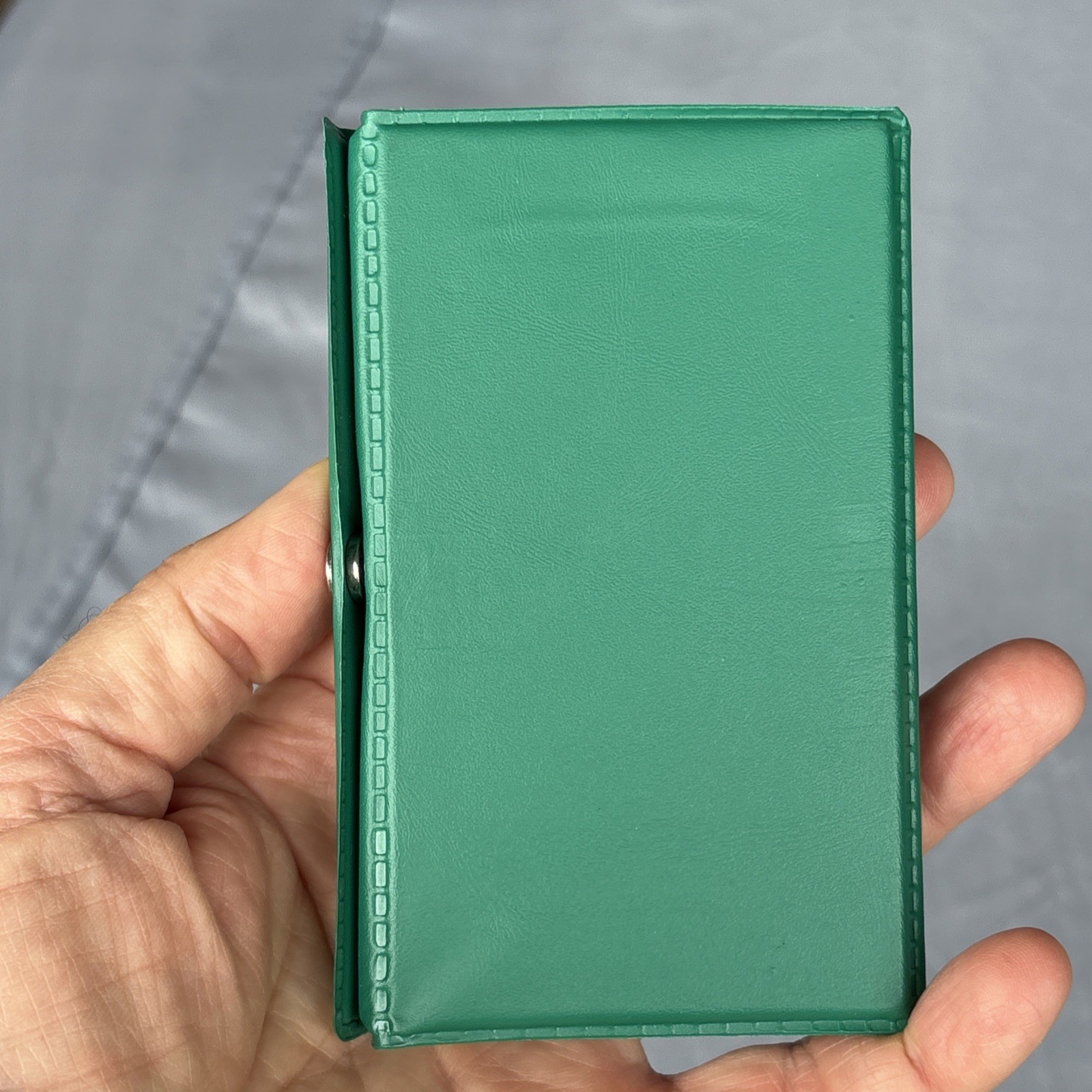 Vintage Double Six Dominoes Set in the Original Green Vinyl Case Made in Taiwan