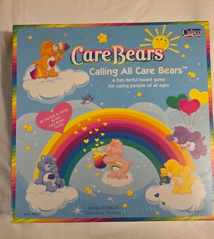 Cadaco Care Bears Calling All Care Bears Board Game Complete MPN 8209 Ages 4+