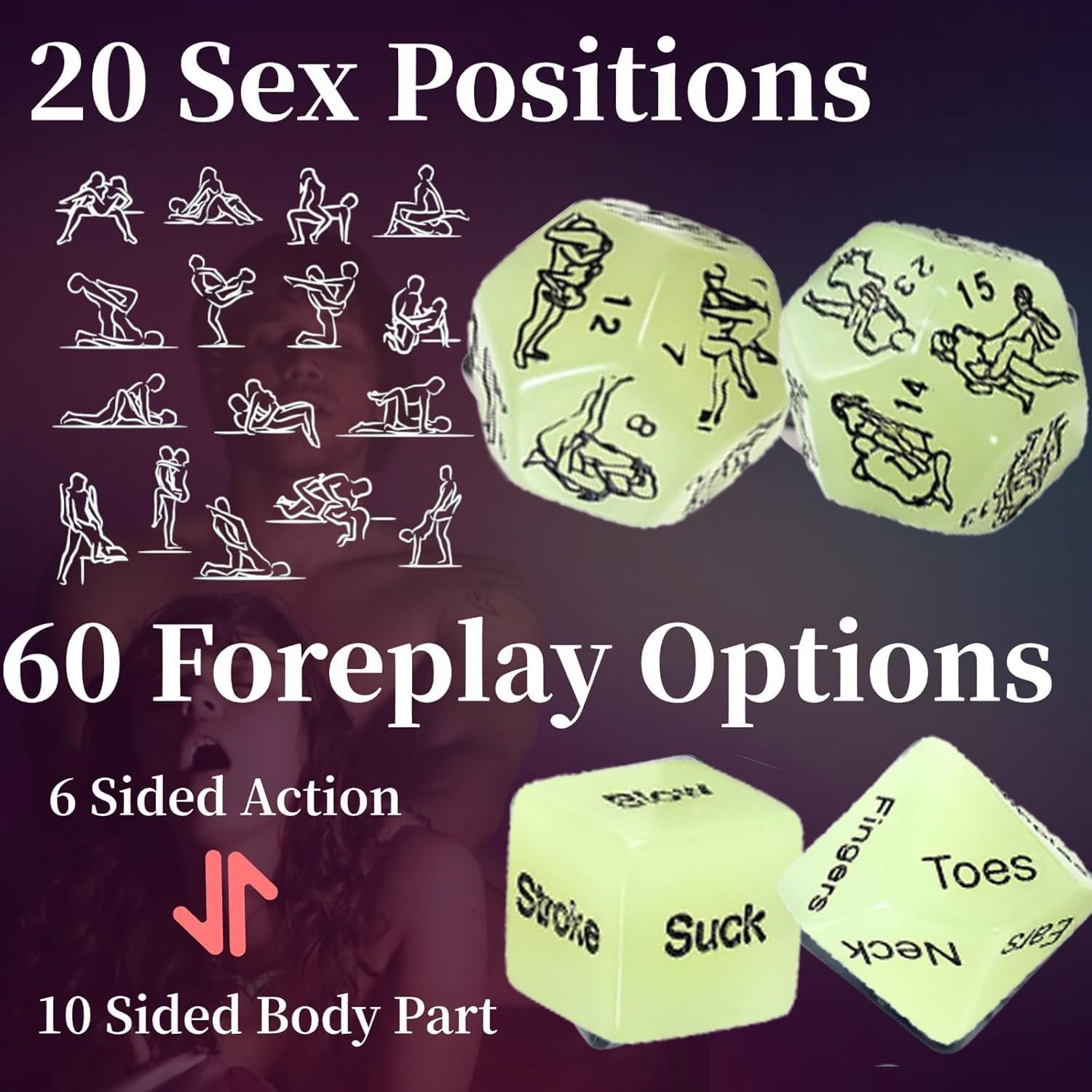 Adult Gaming Cards for Couples, Romantic Date Night Games, Bedroom Fun