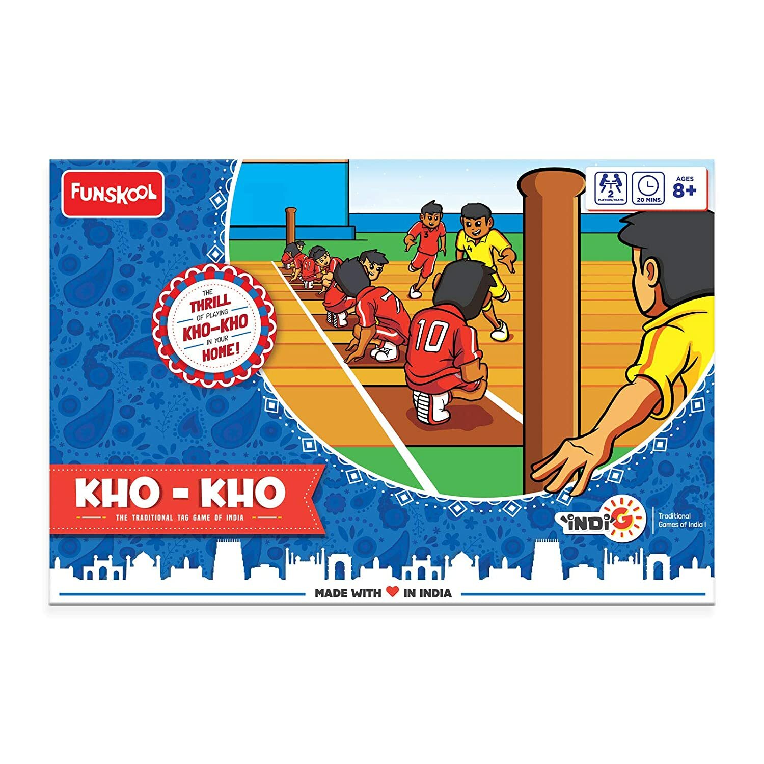Funskool Kho-Kho: The Traditional Tag Game of INDIA Board Game Age 8+ F/S