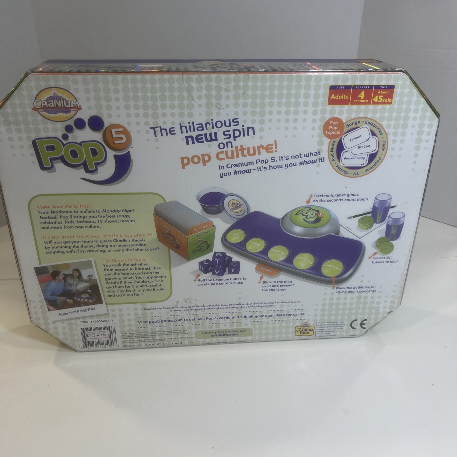 NEW Cranium Pop 5 Adult Pop Culture Trivia Console Board Game SEALED