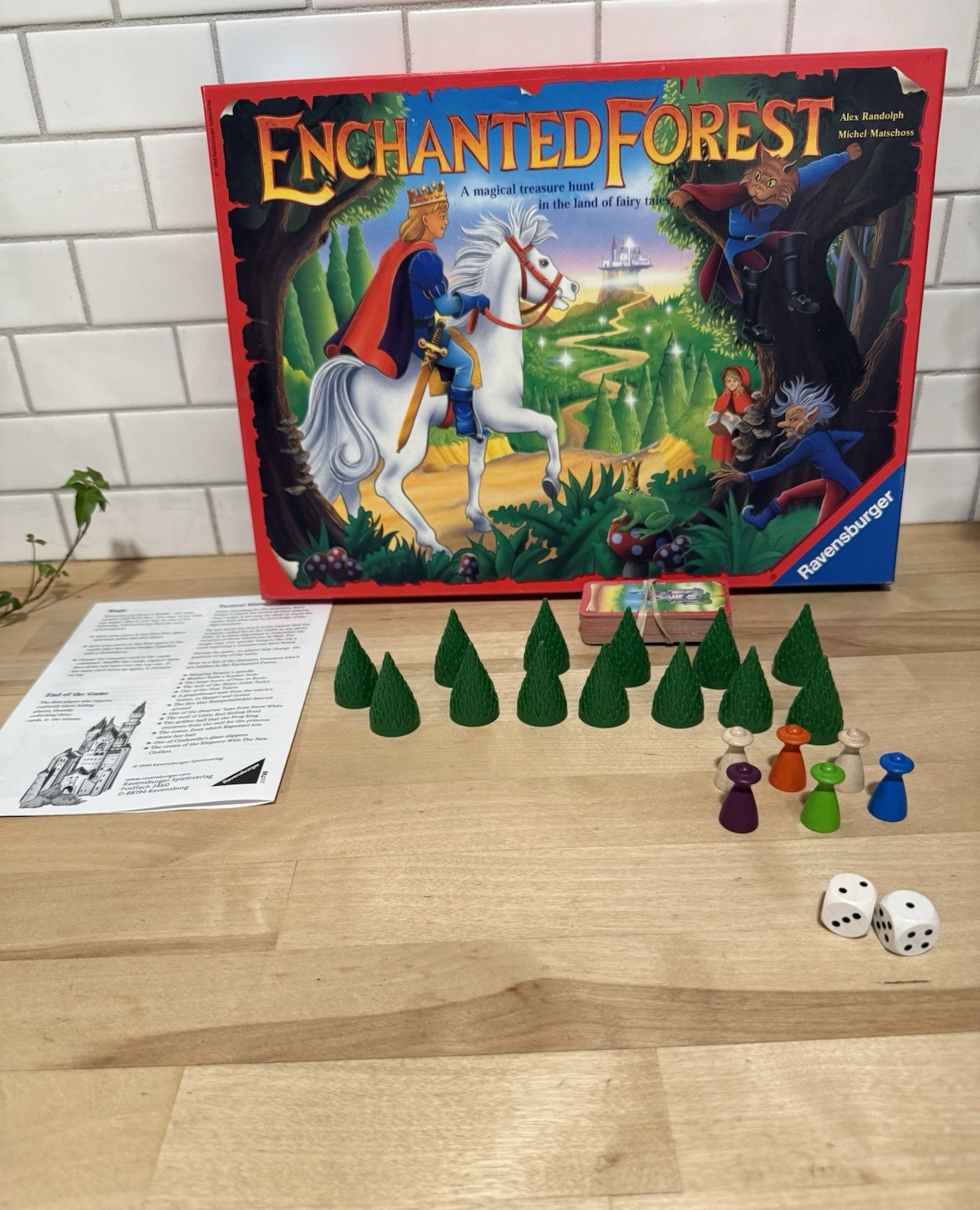 ENCHANTED FOREST Board Game – 100% Complete – Ravensburger 1994 Perfect Cond
