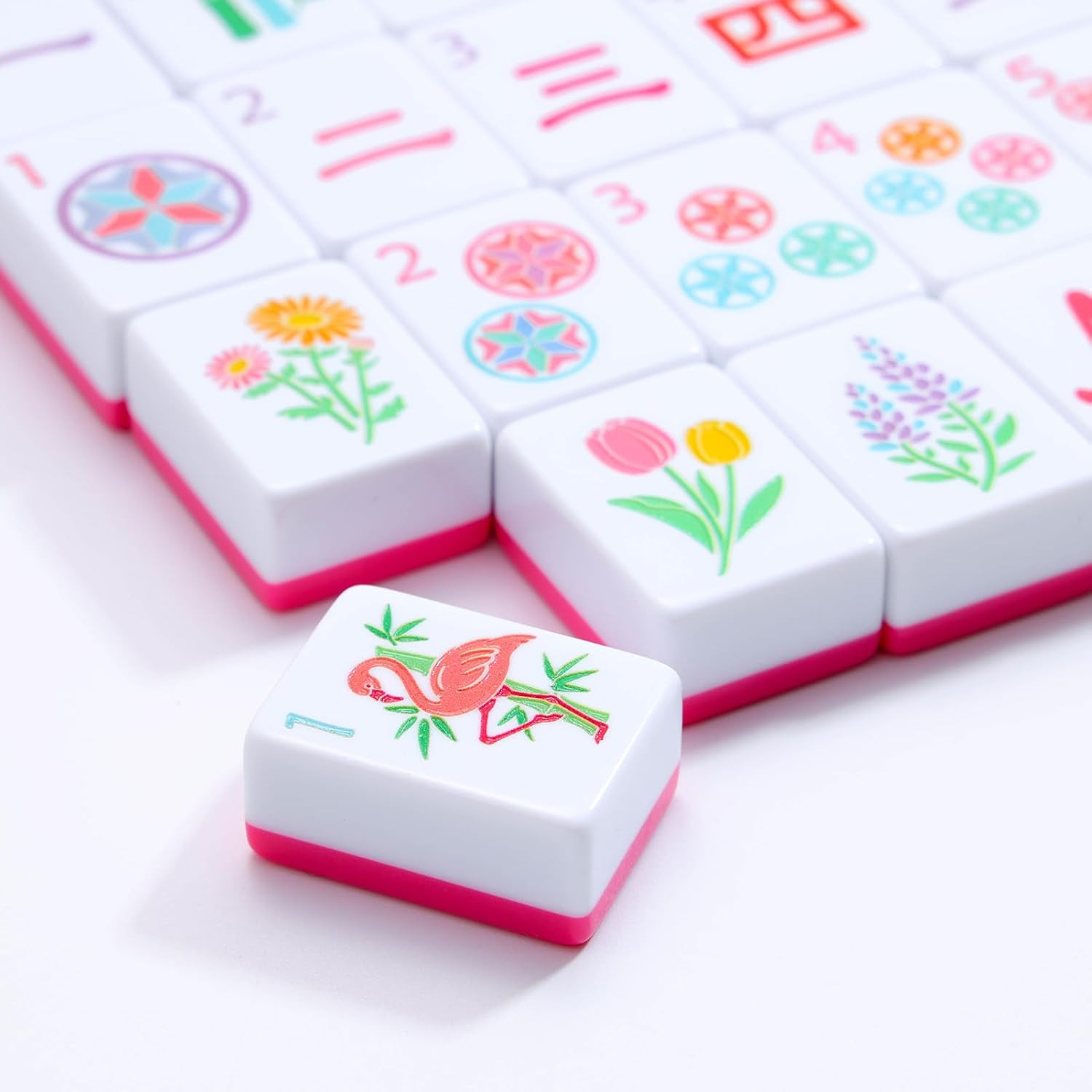 American Mahjong Tile Set, 160 Engraved Tiles with Mah-jongg Accessories and Til