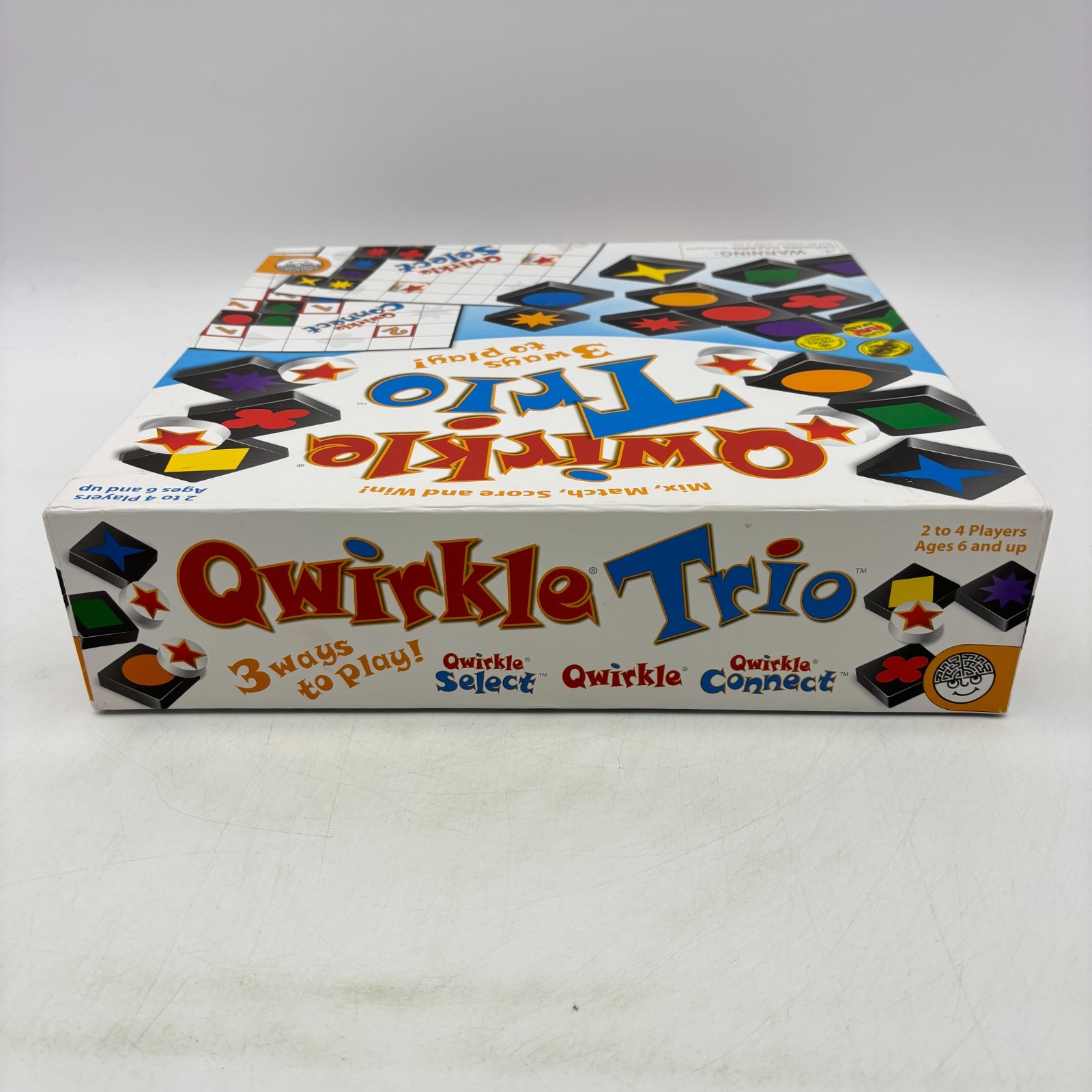 Qwirkle Trio 3 in 1 Game COMPLETE MindWare 2013 Tiles Strategy Select Connect