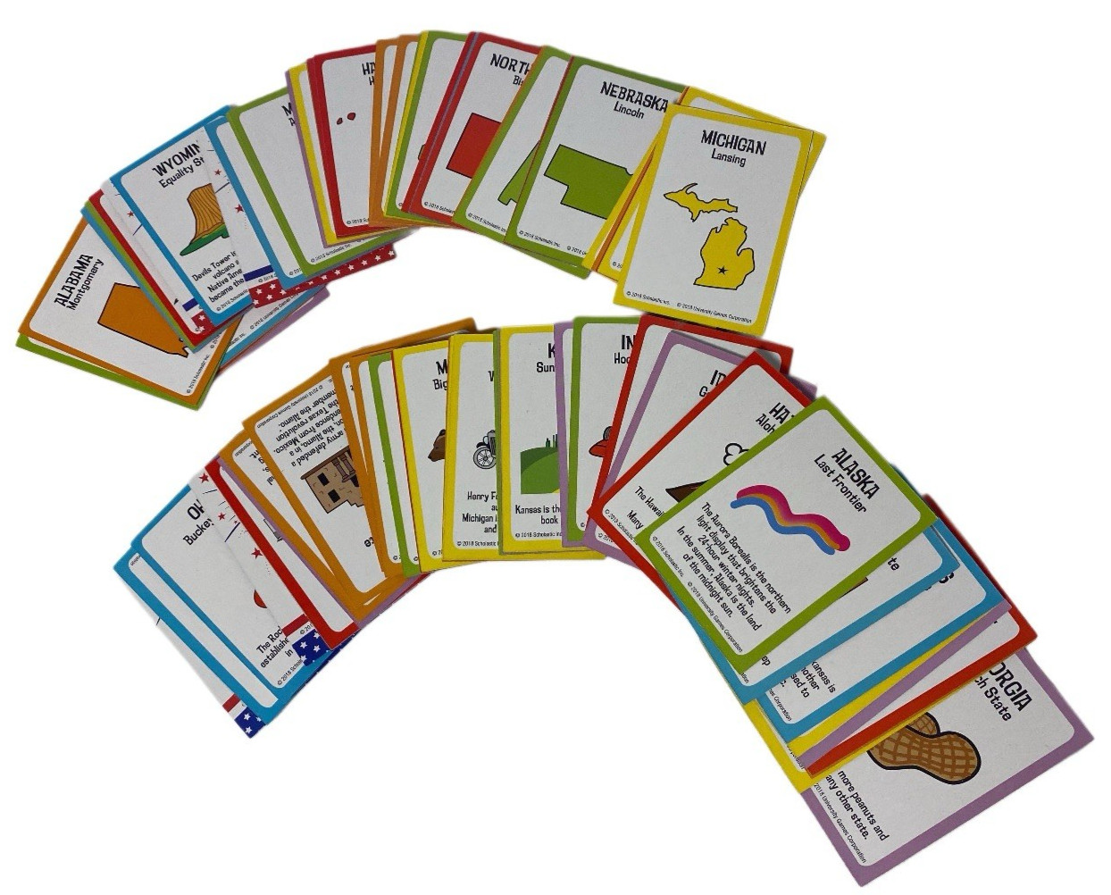Scholastic USA Geography Card Game Educational Fun for Family and Travel