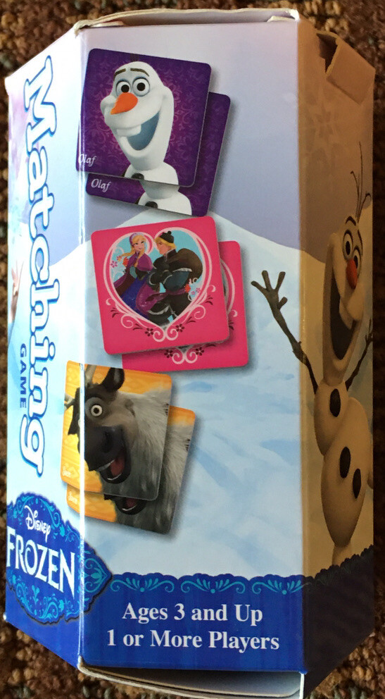 Disney Frozen Matching Game 36 Picture Tiles Anna, Elsa, Kristoff, Olaf, & More