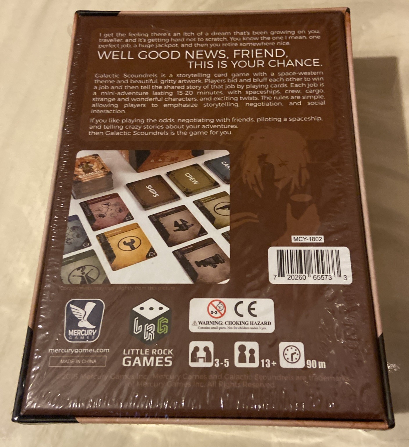 Mercury Boardgame Galactic Scoundrels Box SEALED