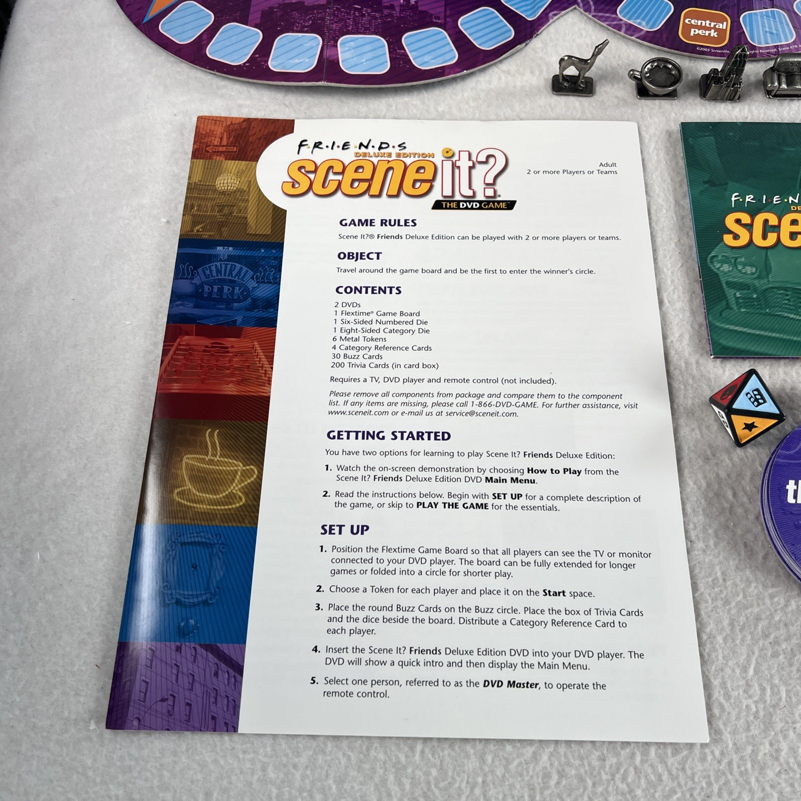 Friends Scene It DVD Game Deluxe Edition COMPLETE ScreenLife 2005 TV Show Trivia
