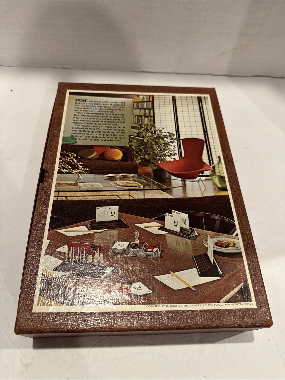 Vintage 1968 FOIL Game of Words And Wits 3M Bookshelf Game Complete