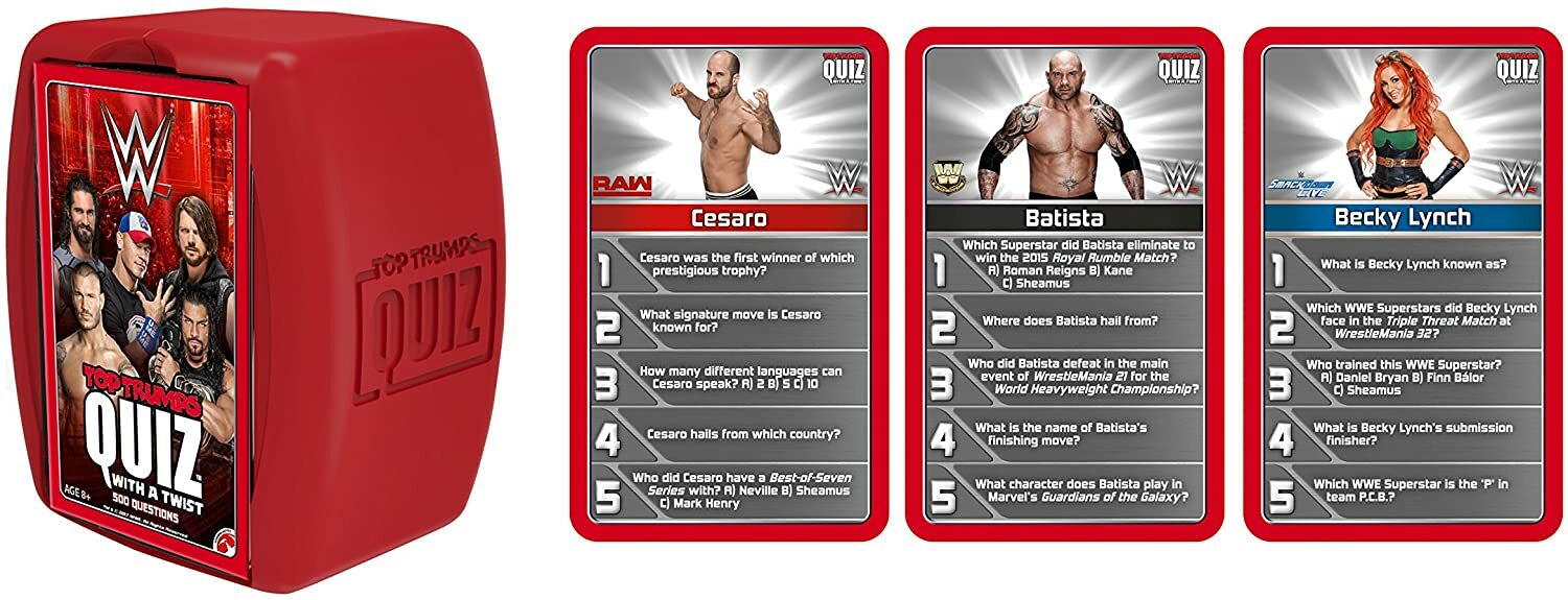 Top Trumps WWE Quiz Game – NEW