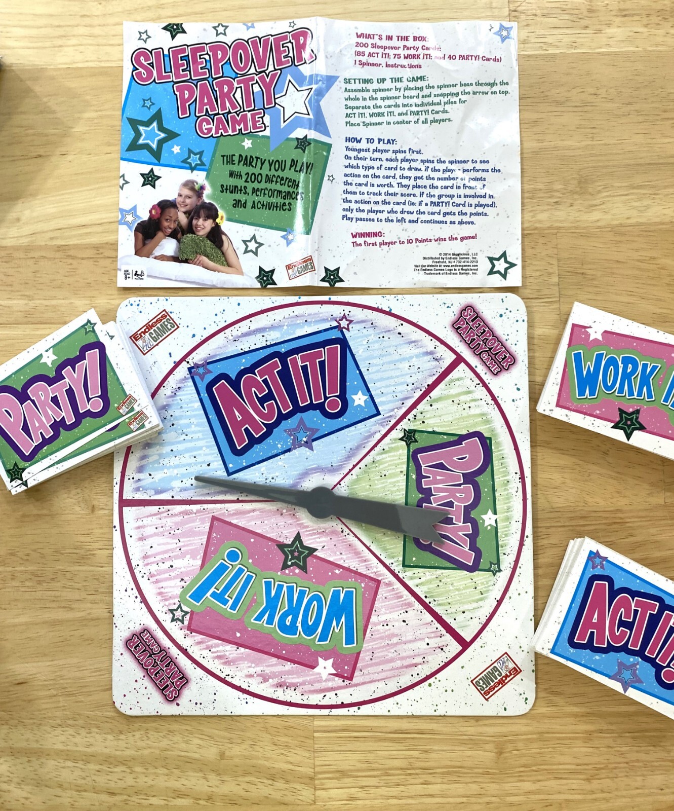 The Sleepover Party Game 200 Activities Teen Girl Slumber Party 100% complete