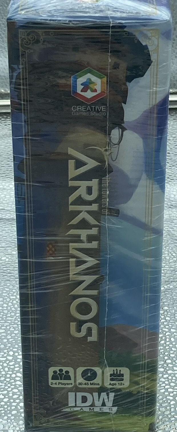 THE TOWERS OF ARKHANOS Dice Drafting Board Game, IDW Games 2019, Daniel Alves