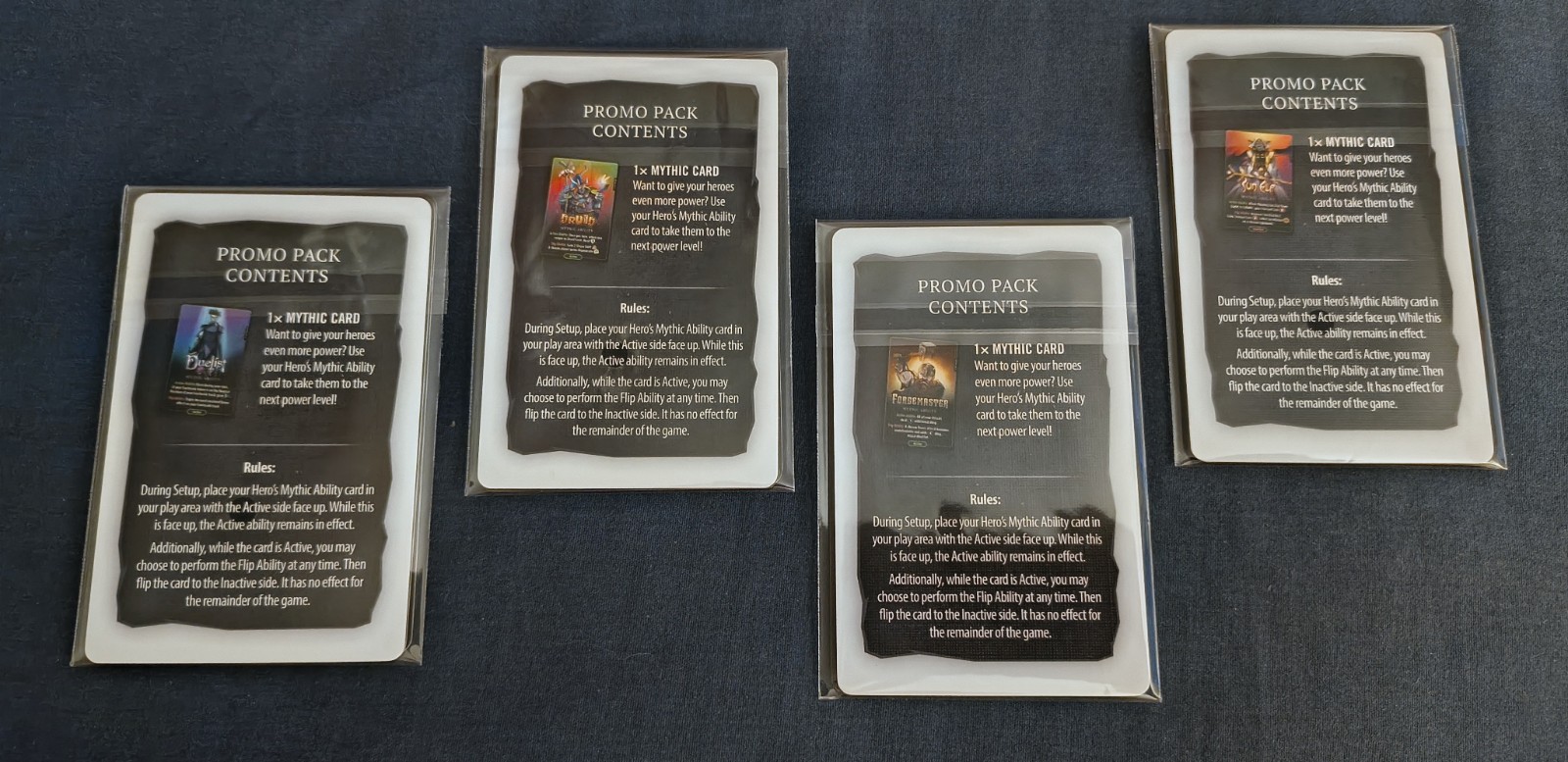 Dice Throne Vanguard -Promo Packs- FULL SET 4 HEROES