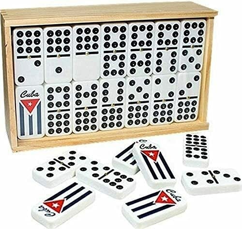 Bene Casa Cuban Flag Double Nines Dominoes Set 210 Players Wooden Box with…