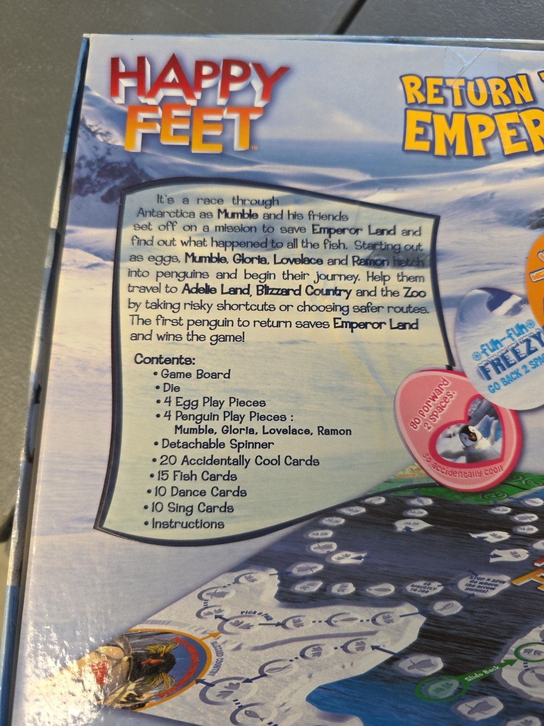 Happy Feet Sababa Toys Return to Emperor Land Board Game Brand Ages 5+