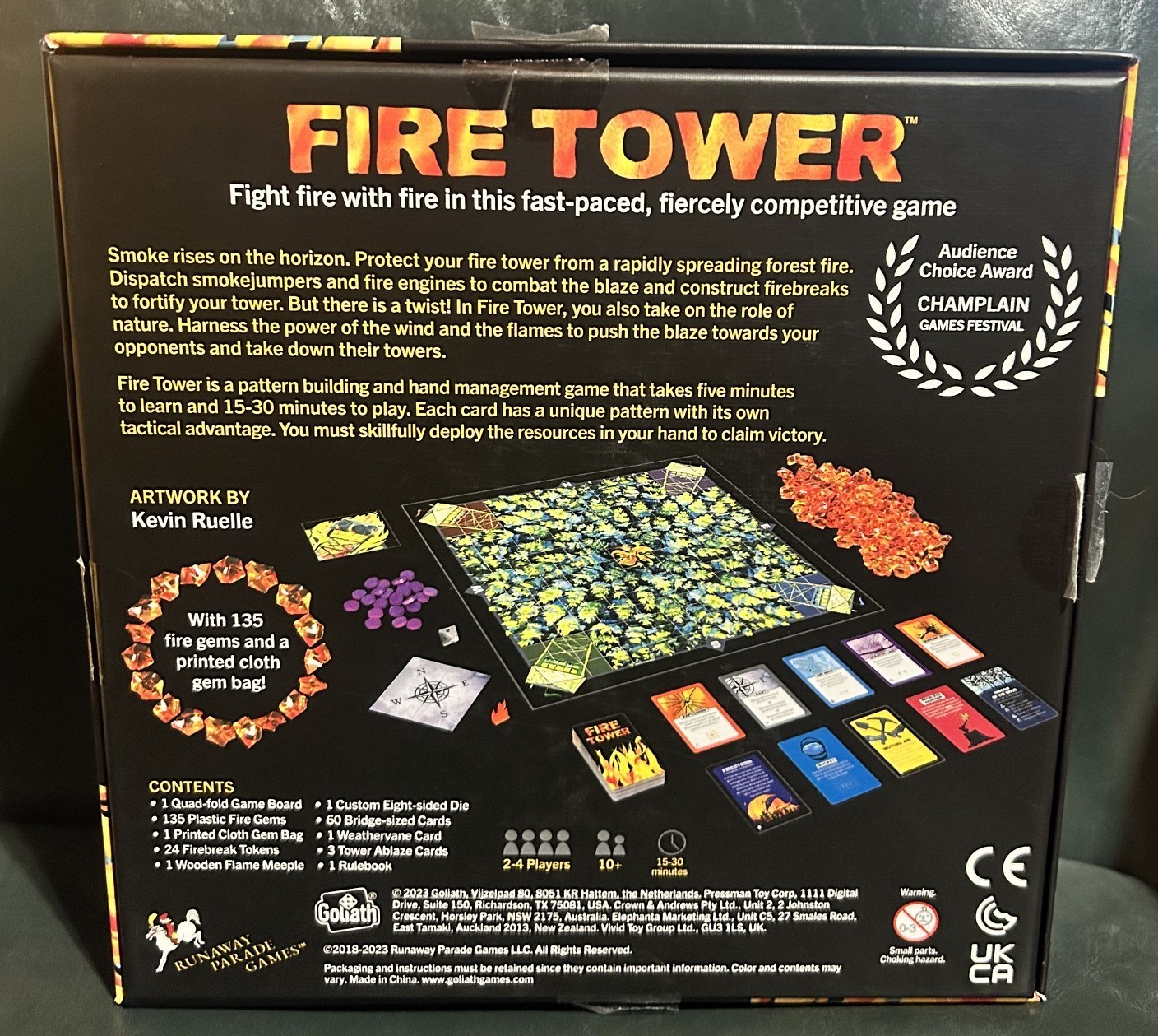 Fire Tower Board Game Standard Edition Runaway Parade Goliath Games Complete