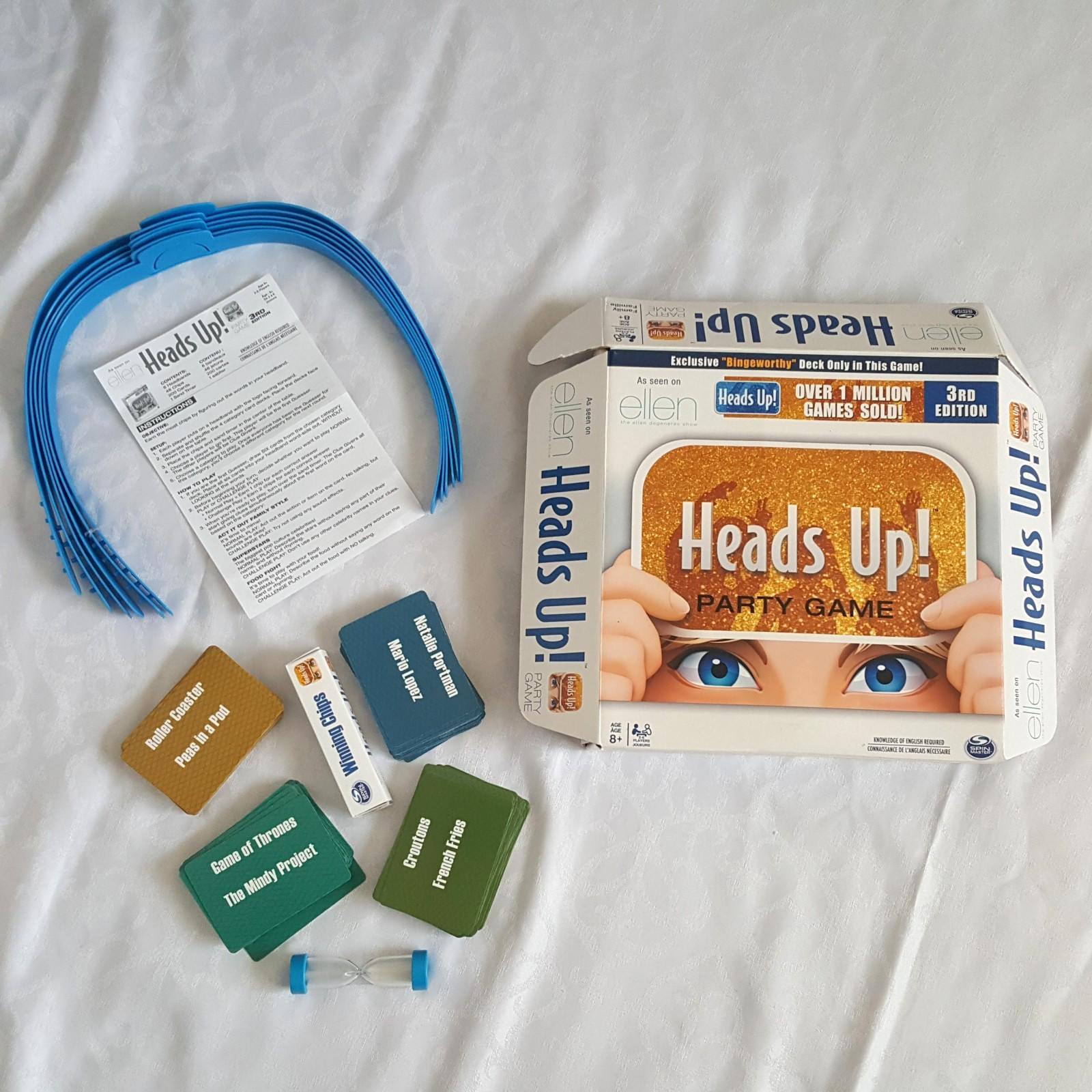 Heads Up Party Game 3rd Edition As Seen On Ellen Family Game Age 8+ Spin Master