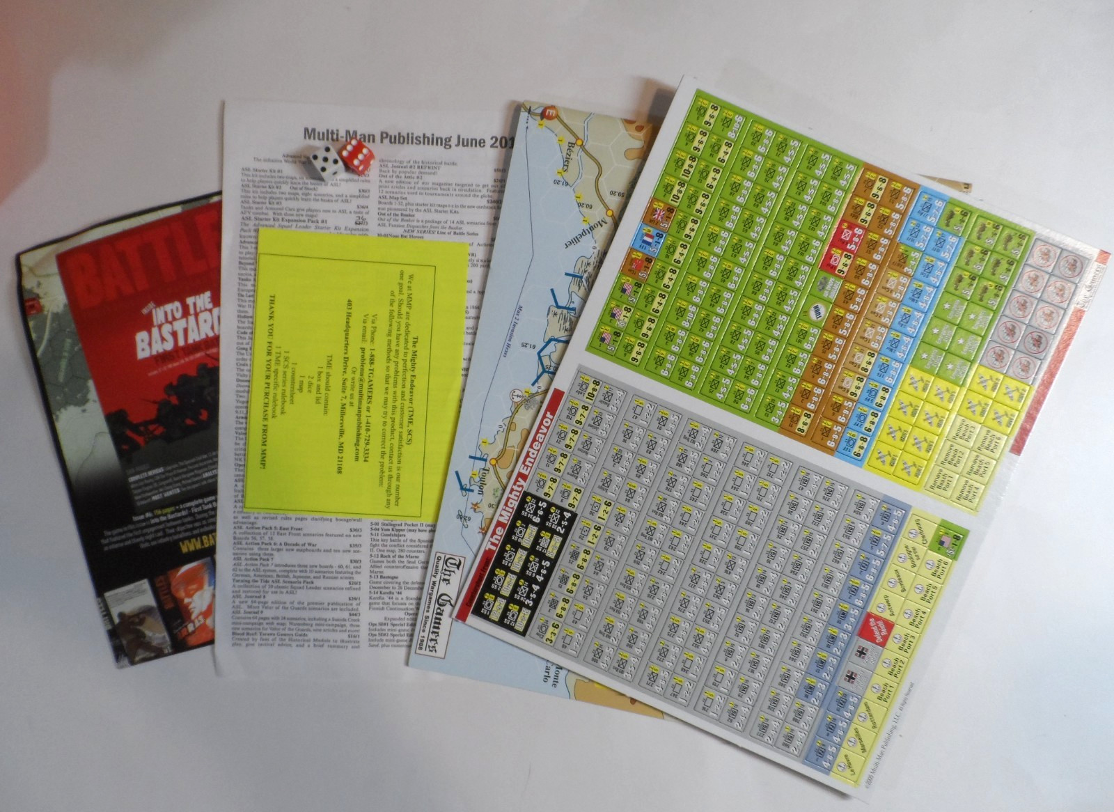 MMP The Mighty Endeavor War Game – UNPUNCHED / NO RULEBOOKS
