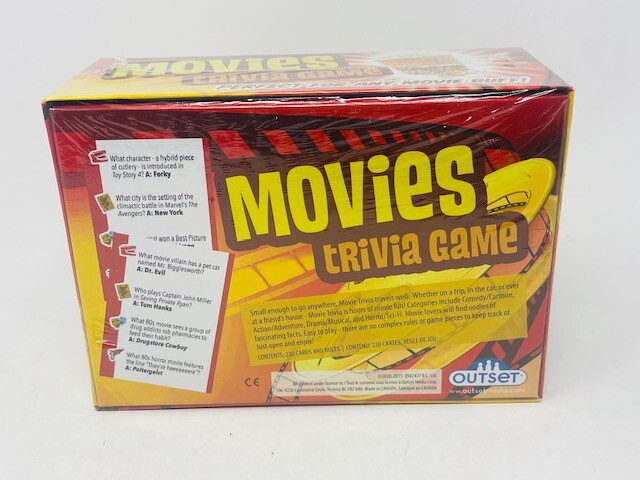 Movies Trivia Game Outset Media 220 Card Game Movie Buff