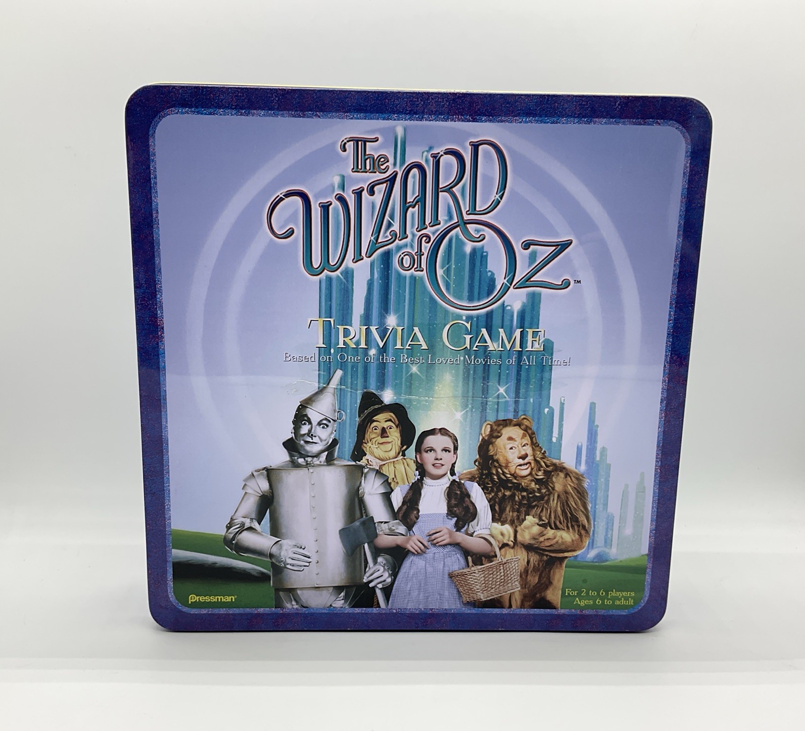 1999 Pressman Wizard of Oz Trivia Game Collectible Tin – Open Box Sealed Pieces