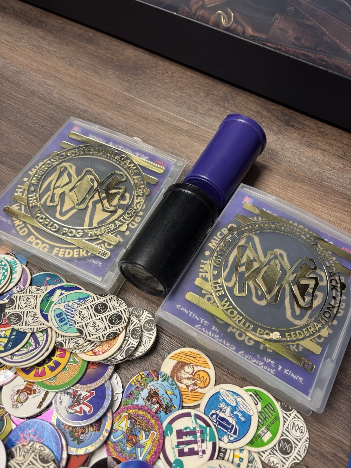 Huge Lot – 1990s Vintage 150+ Pogs and Slammers Milk Caps w/ Tubes