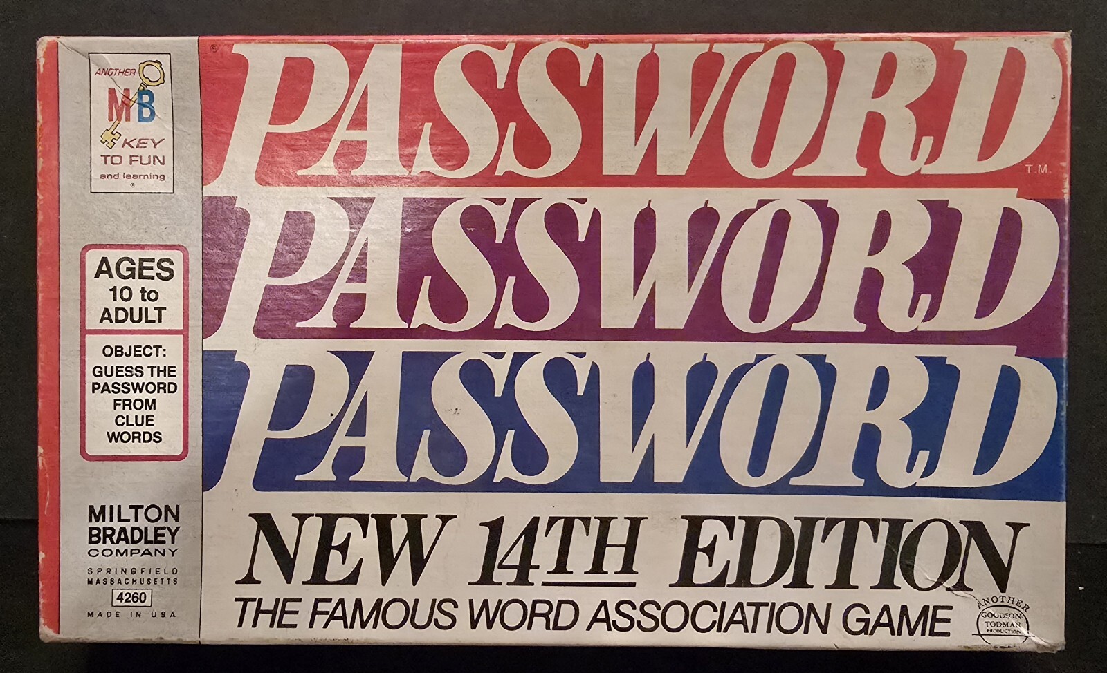 Vintage 1973 Password 14th Edition Game from Milton Bradley 4260 100% Complete