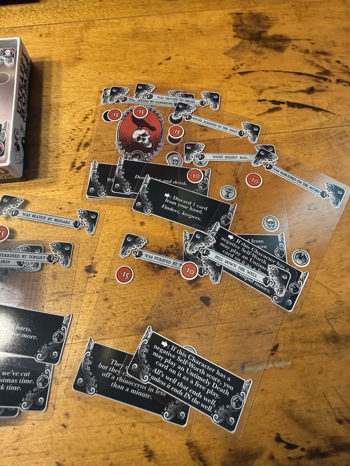 Gloom Second Edition Card Game Keith Baker Atlas Games Complete Clean