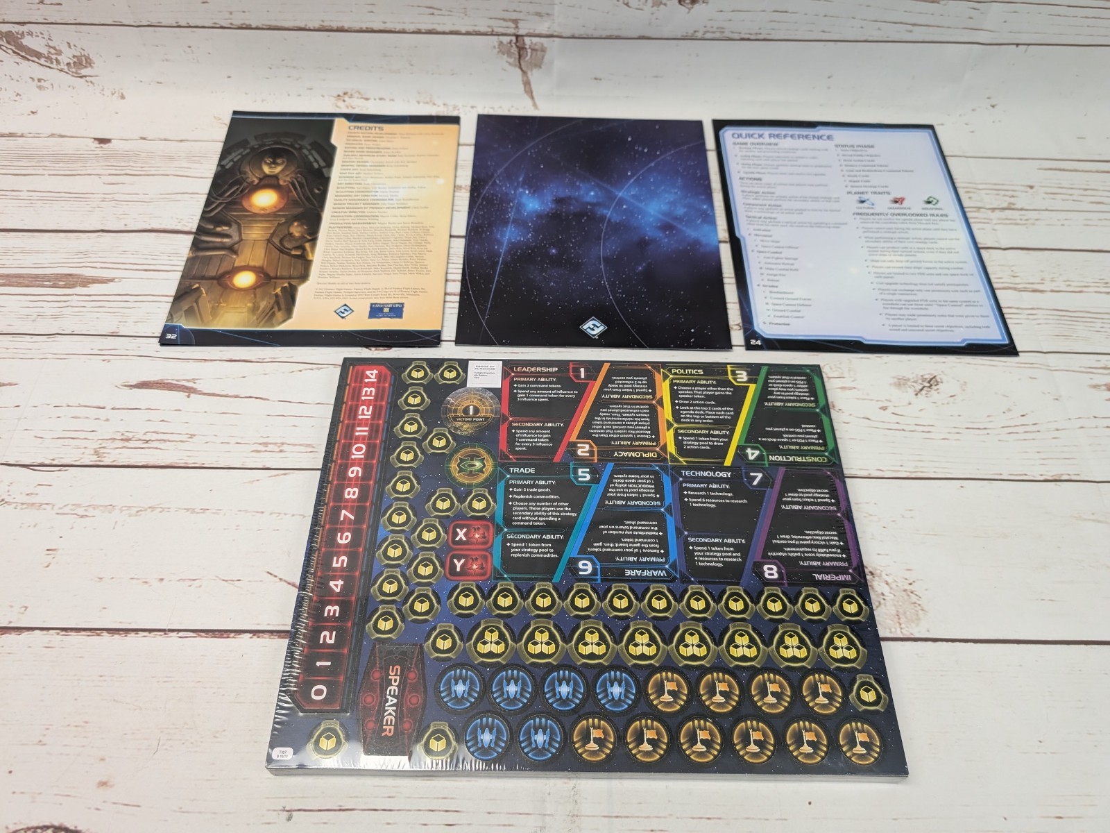 Twilight Imperium Fourth Edition Fantasy Flight Space 4X Board Game Unpunched