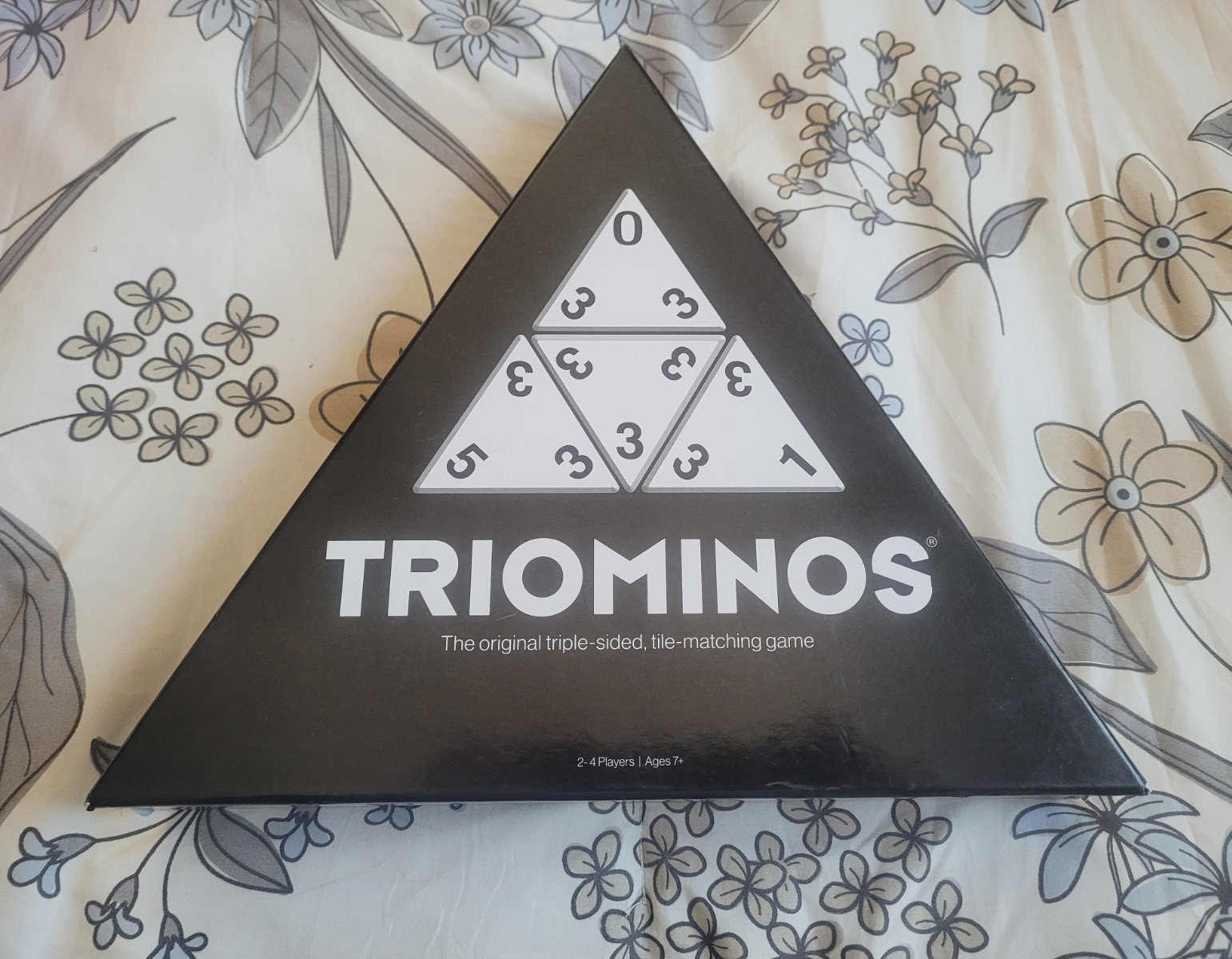 Triominos Original Triangular Tile Matching Game, 2-4 Players, Ages 7+