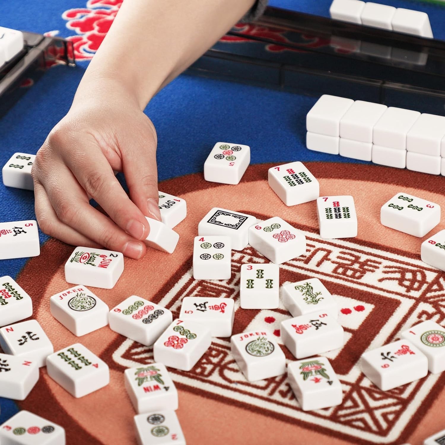 GUSTARIA 1.2” American Mahjong Tiles, 166 4.6 x 8.9 x 1.9 inches, White