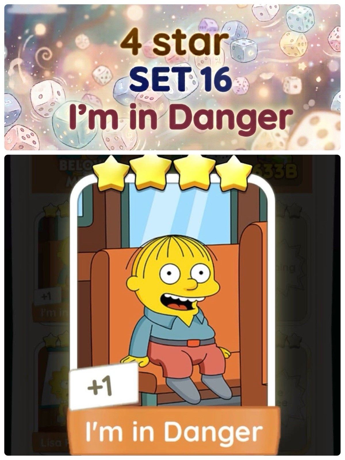 I’m in Danger – 4 Star – Set 16 Monopoly go