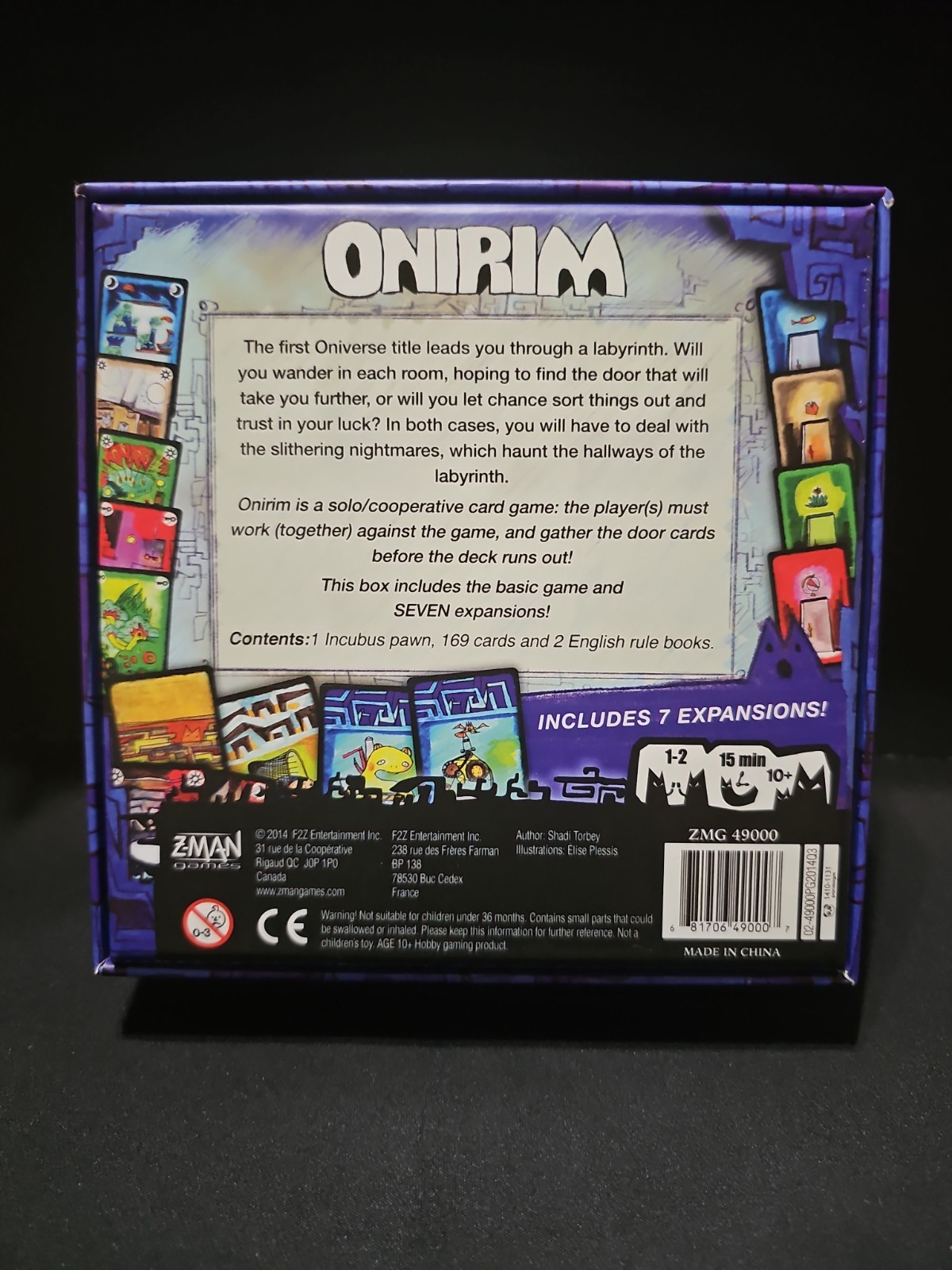 Shadi Torbey ONIRIM Card Game + 7 Expansions | 2019 Z-Man Games Complete in Box