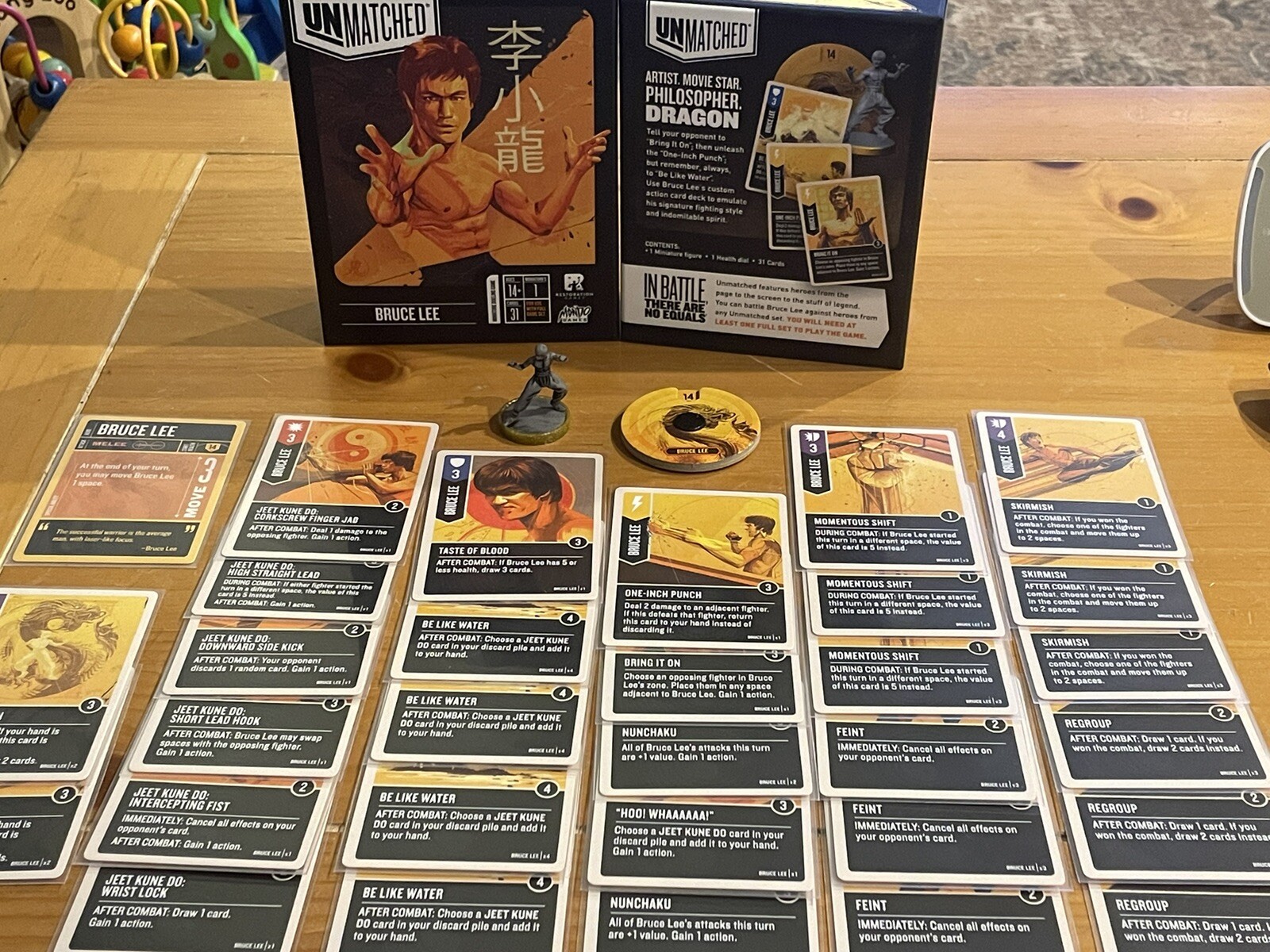 Unmatched Bruce Lee (Sleeved, Complete) Restoration Games, Mondo Games