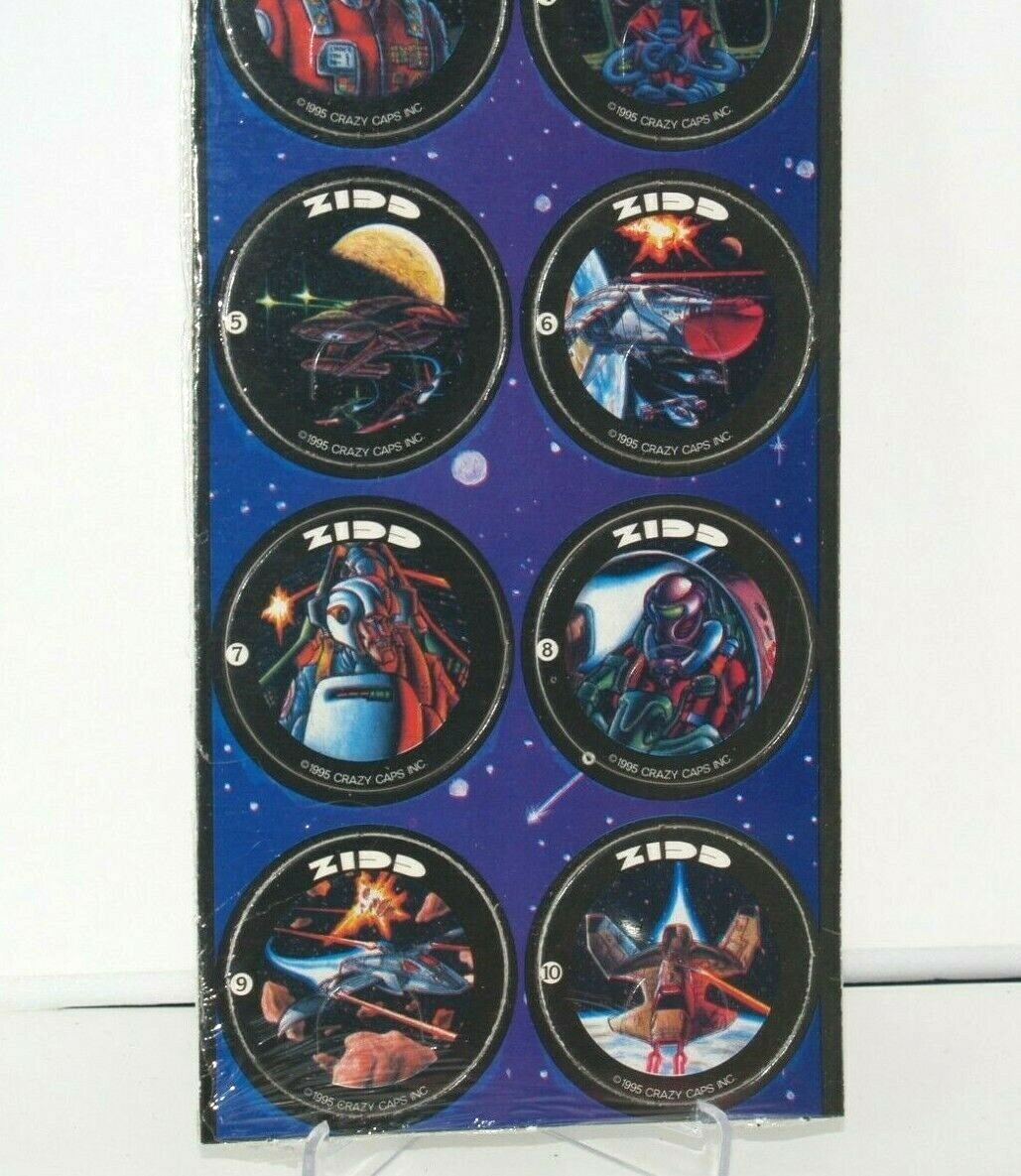 Vintage Pogs – Milk Caps – Tazos – 1995 Crazy Caps Lot – New