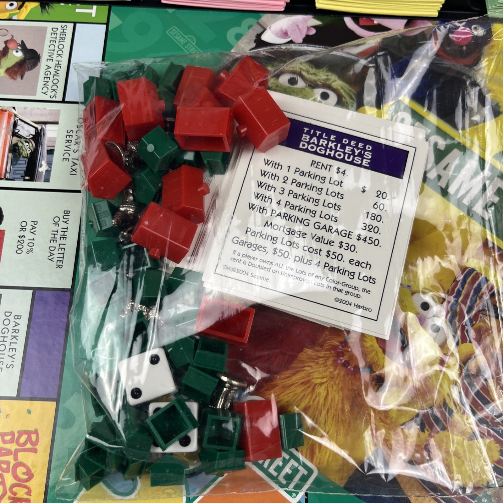 Monopoly Sesame Street 35 Years 2004 Hasbro 100% Complete in packaging