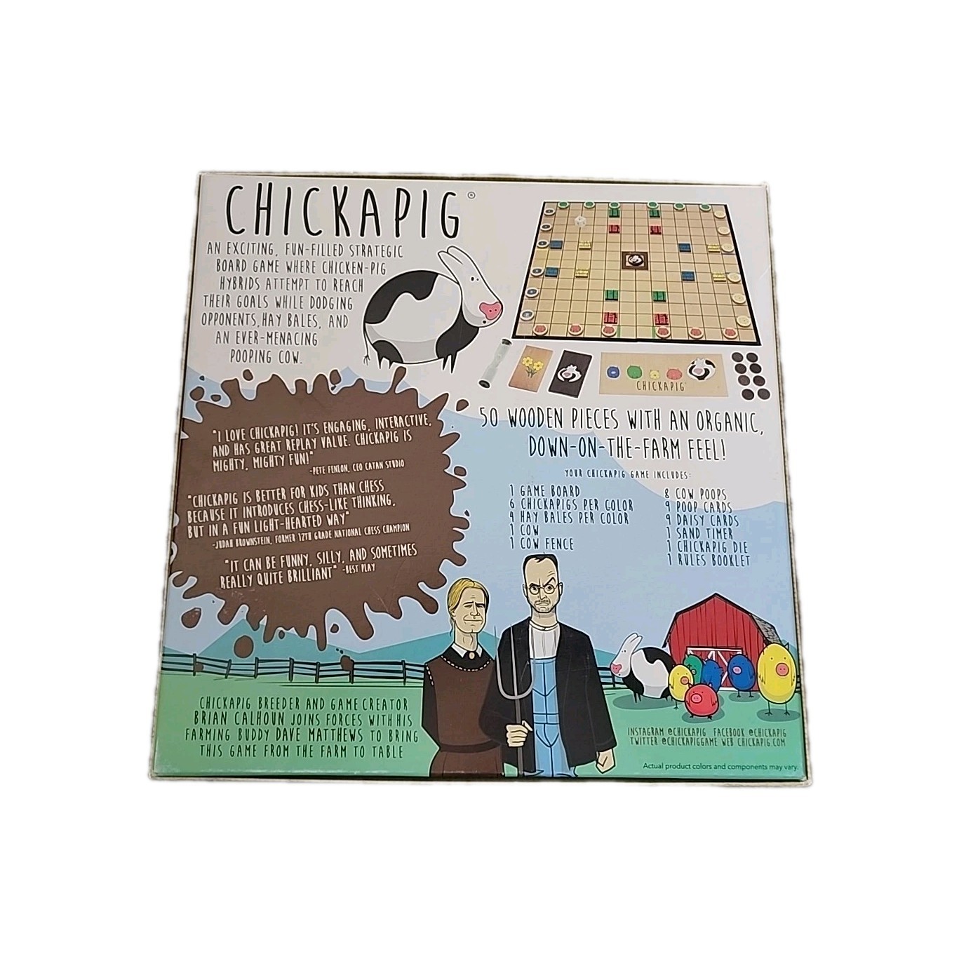 Chickapig Farm To Table Board Children’s Game Homeschool Educational Strategy