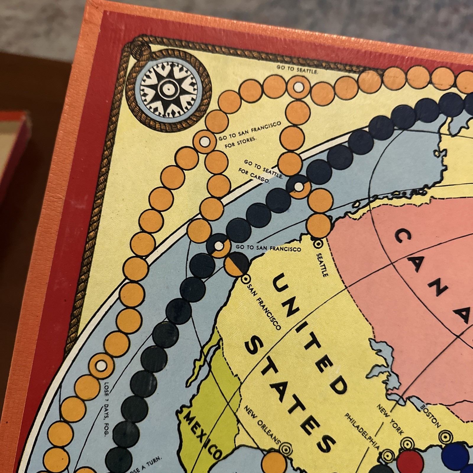 Saml Gabriel Sons & Co Clipper Race Game Rare Vintage