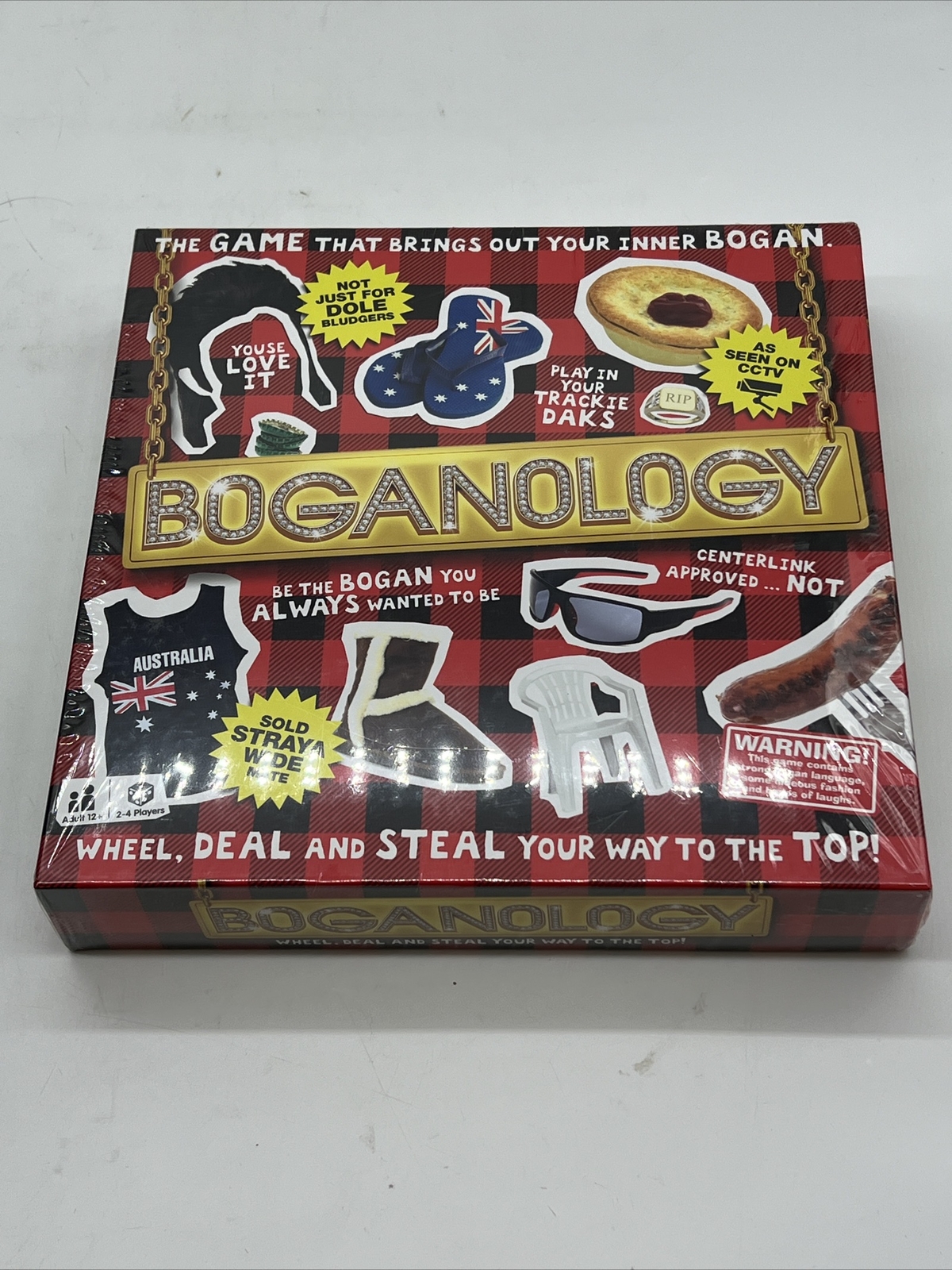 Boganology Board Game Australia Culture Card Party Game SEALED Damaged Box