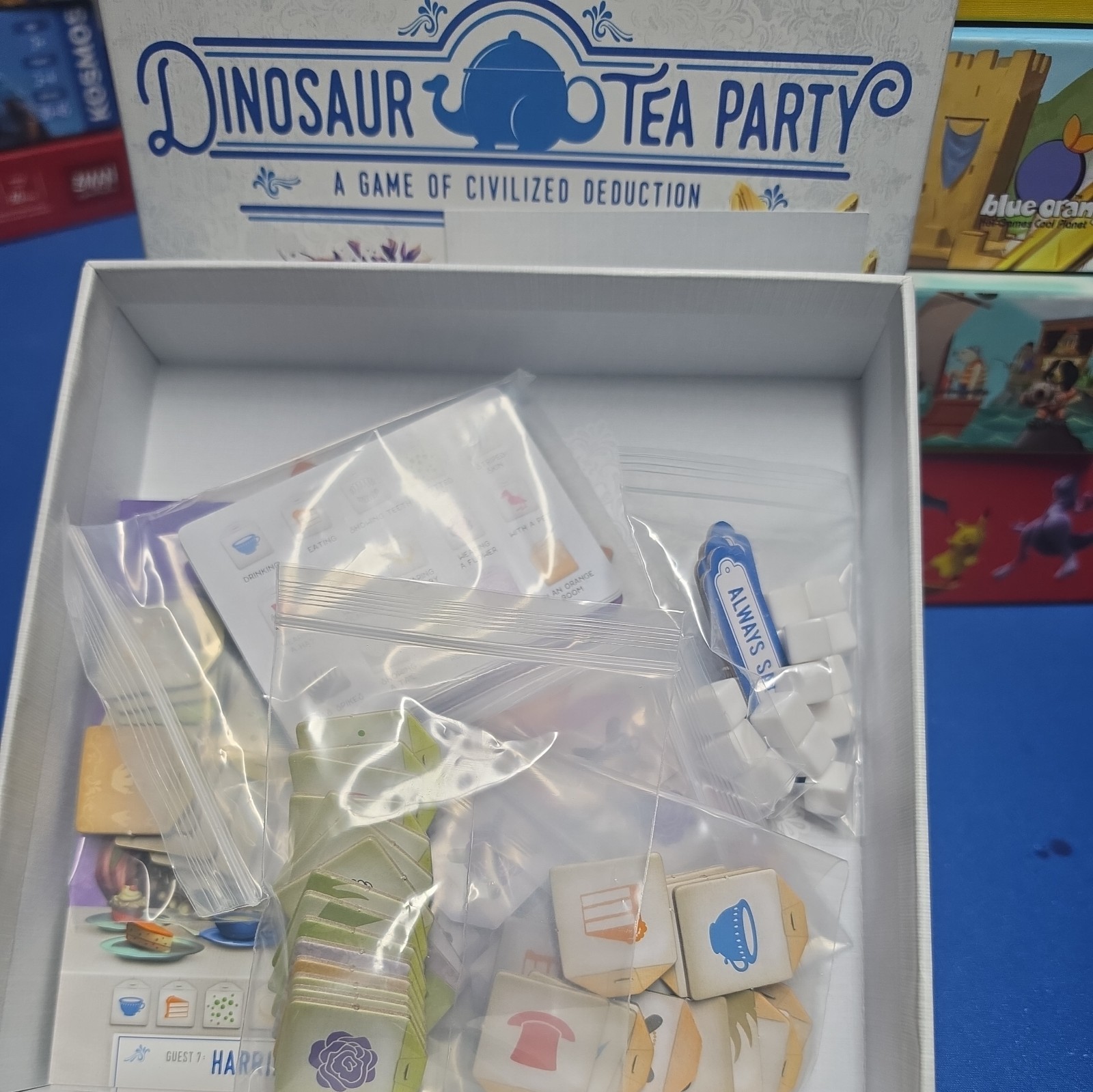 Dinosaur Tea Party Game – Restoration Games opened but never played