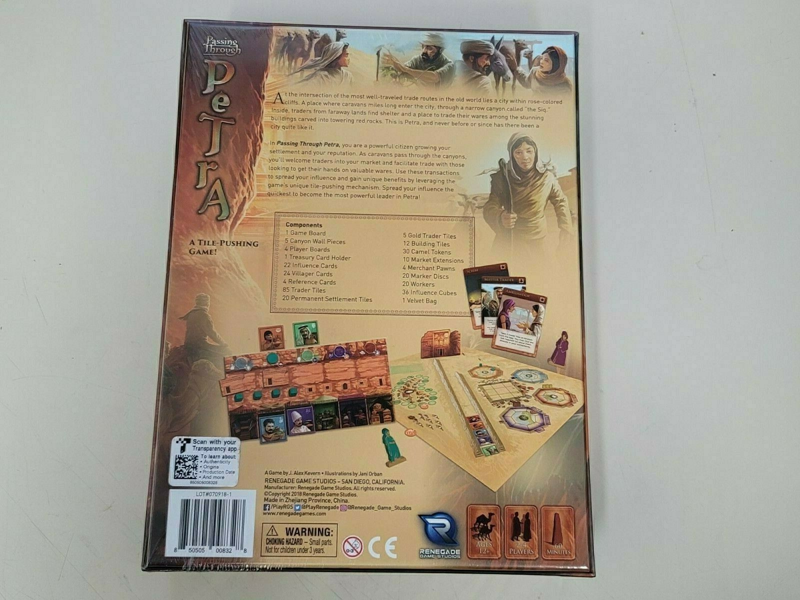 NEW FACTORY SEALED RENEGADE GAME STUDIOS PASSING THROUGH PETRA BOARD GAME