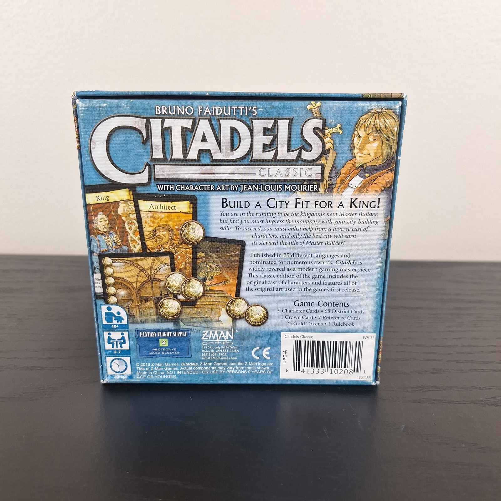 Citadels Classic Card Game Bruno Faidutti 2016 Z-man Games Small Box Medieval