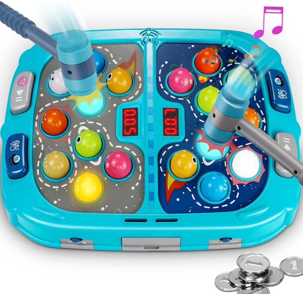 Upgraded Whack Mole Game for Kids – Fun Interactive Educational Toy, Ages 3-12