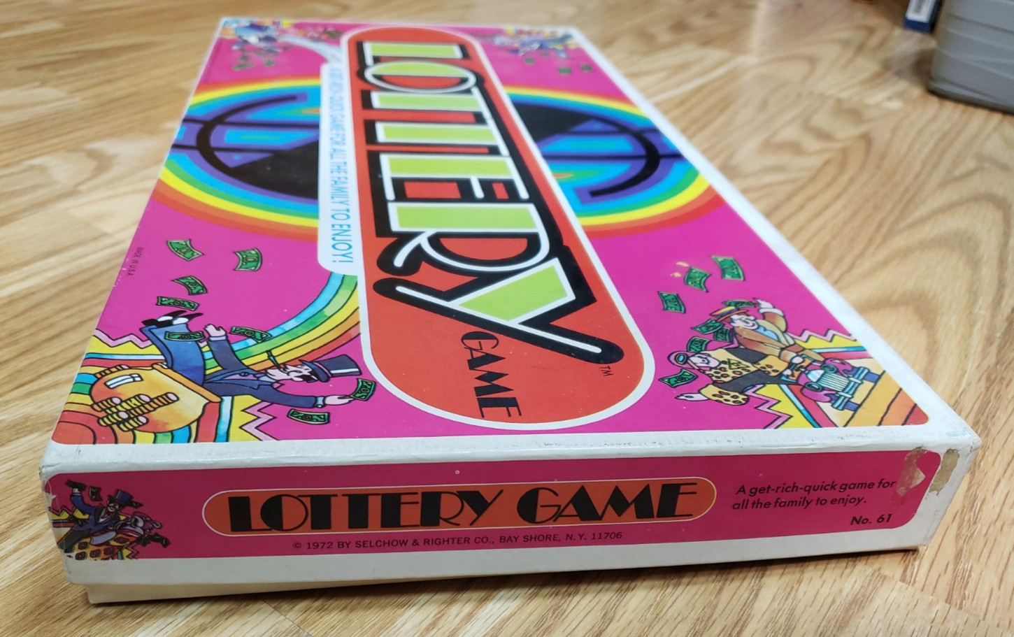 Vintage 1972 LOTTERY BOARD GAME – Selchow & Righter – Complete