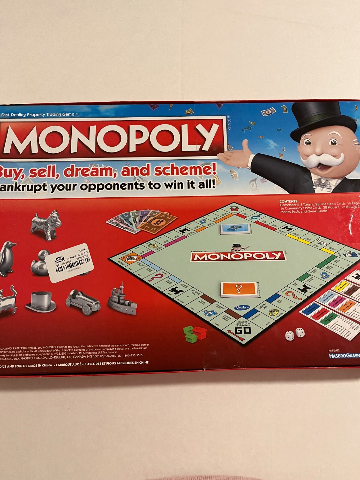 MONOPOLY HASBRO CLASSIC GAMING BOARD/NEW