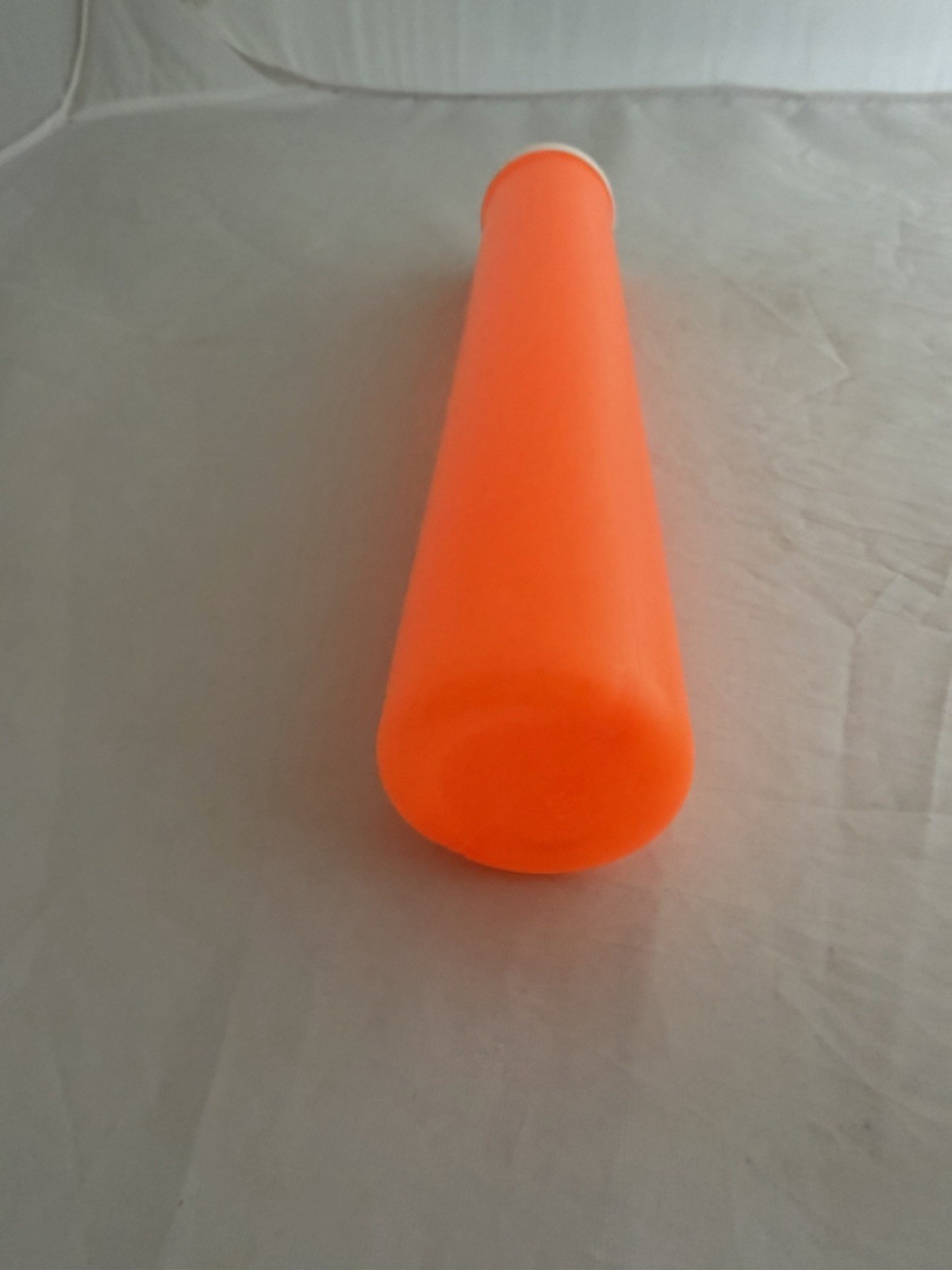 Vintage 12” Pink Pog Tube with Screw on Lid Holds Approx 200 Pogs Orange New