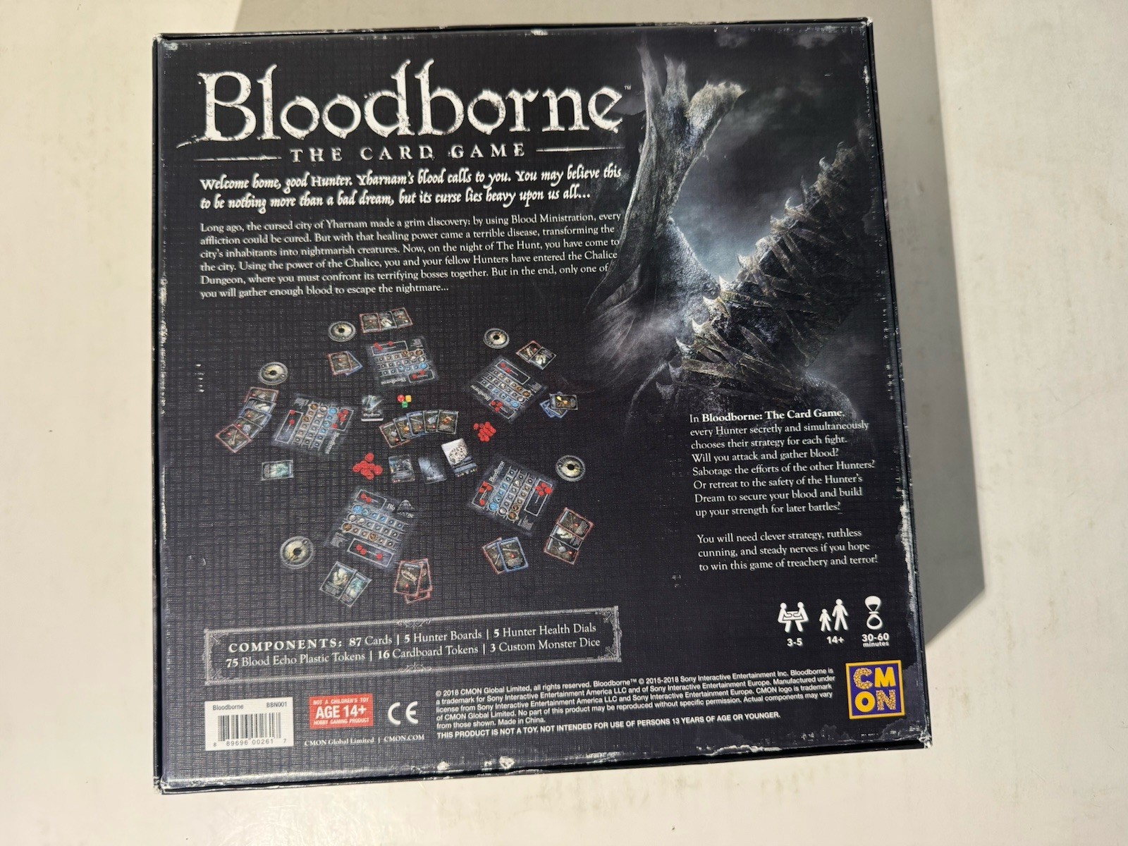 Bloodborne The Card Board Game 2018 CMON Eric M. Lang Gothic Horror Complete