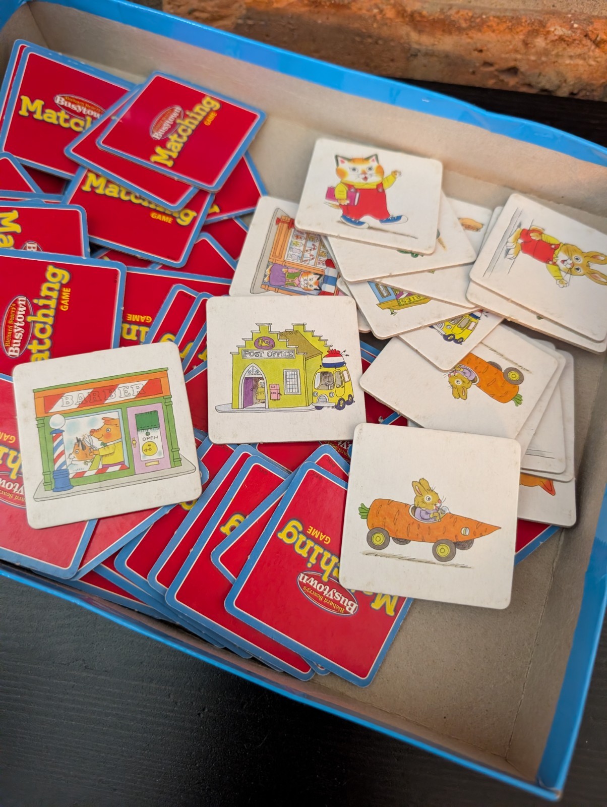Richard Scarry Busytown Memory Picture Matching Game Complete
