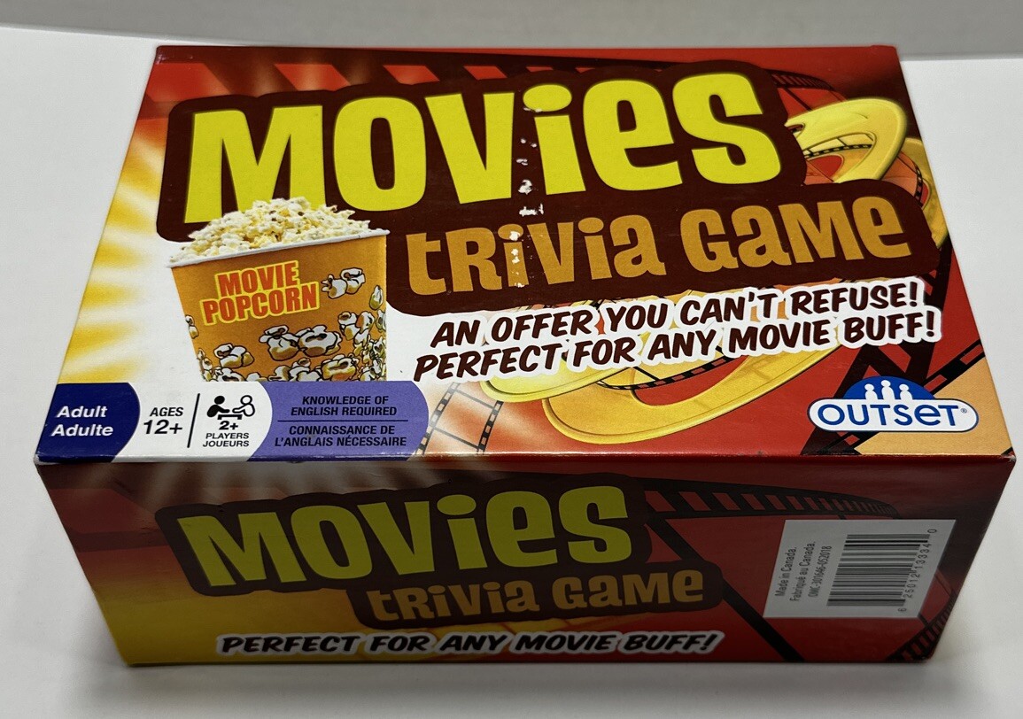 Movies Trivia Game Outset Adult Party Game Verified Complete