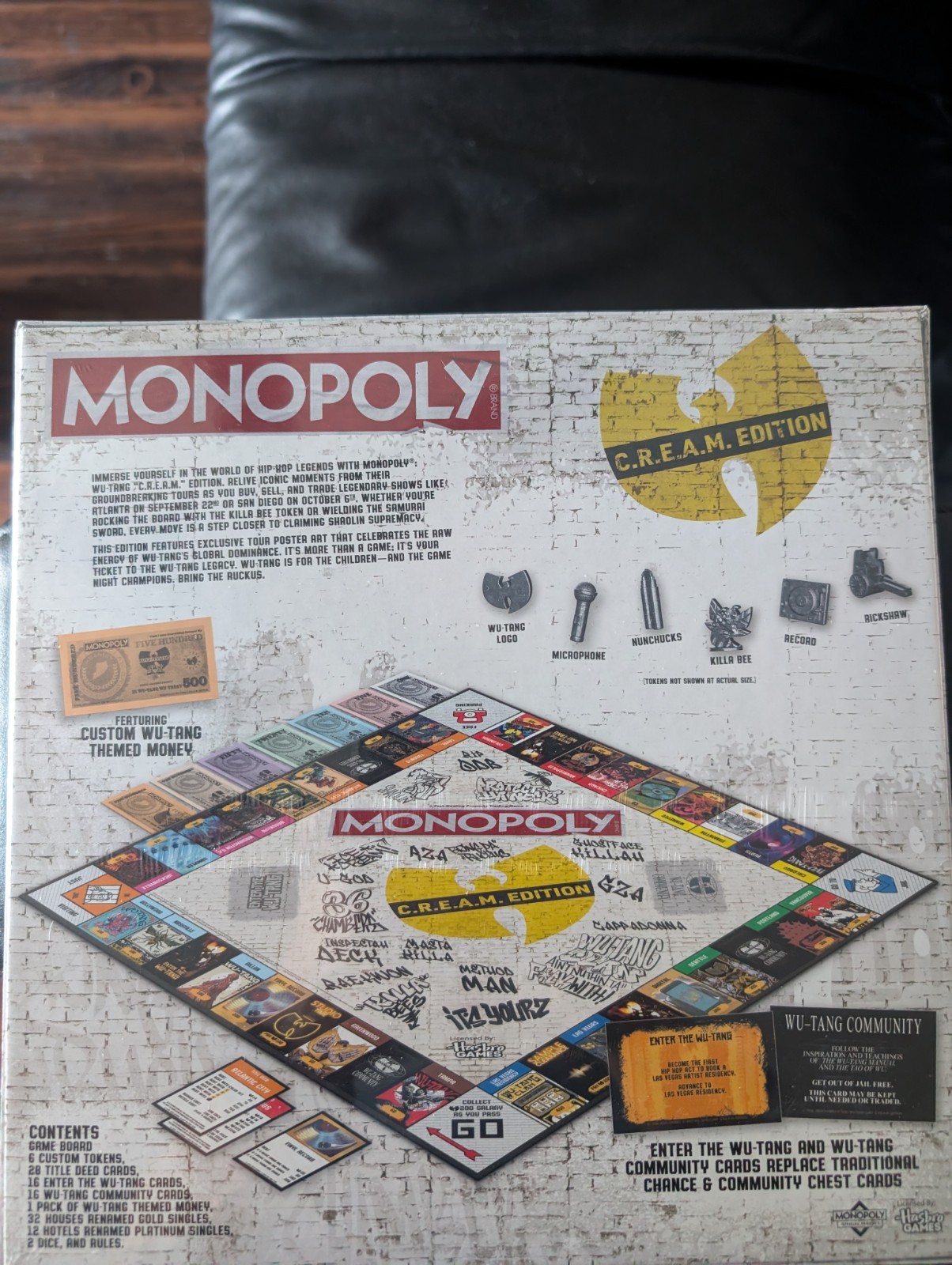 Wu Tang Clan Limited Edition Official Monopoly Board Game Sealed Free Shipping