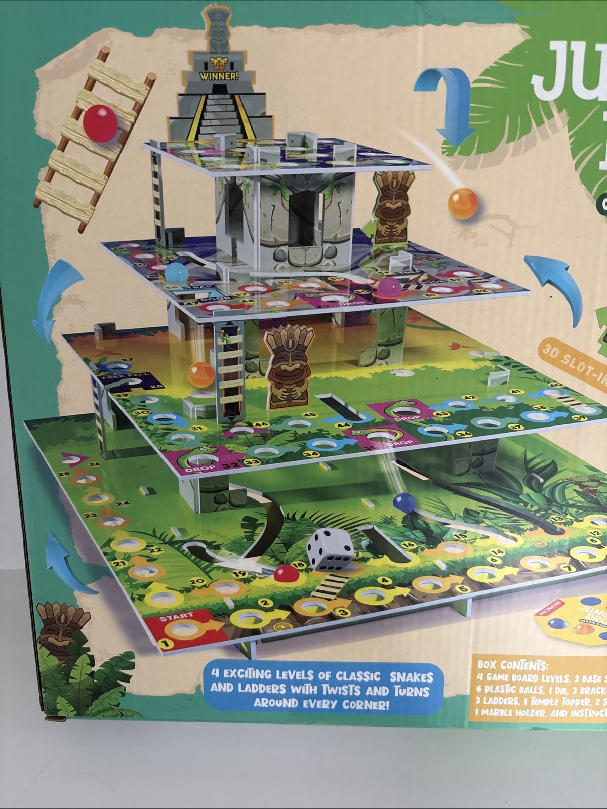 Jungle Drop – An Exciting Twist to Snakes and Ladders! – New – Free Shipping